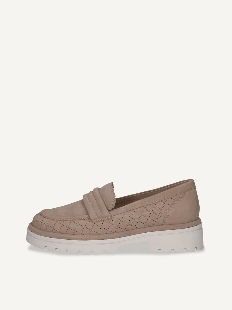 Lederslipper - beige, SAND SUEDE, hi-res