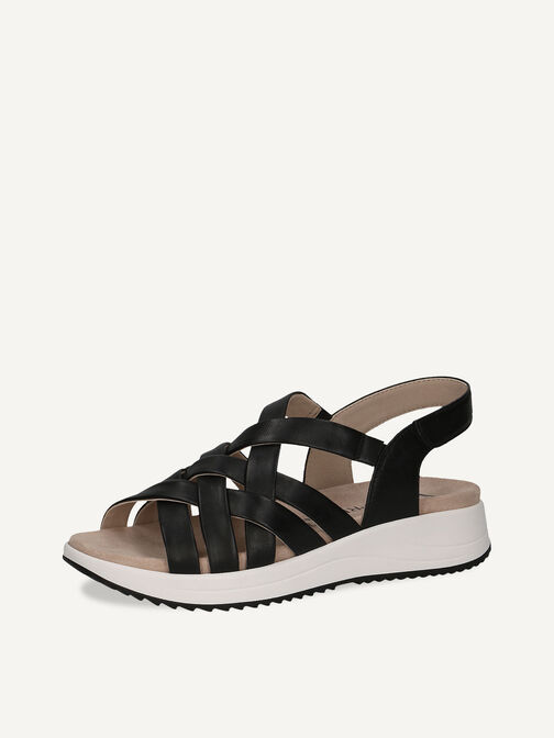 Sandale en cuir - noir, BLACK NAPPA, hi-res