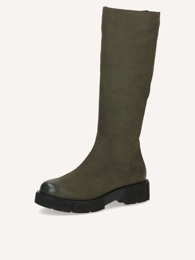 Lederstiefel - grün, CACTUS NUBUC, hi-res