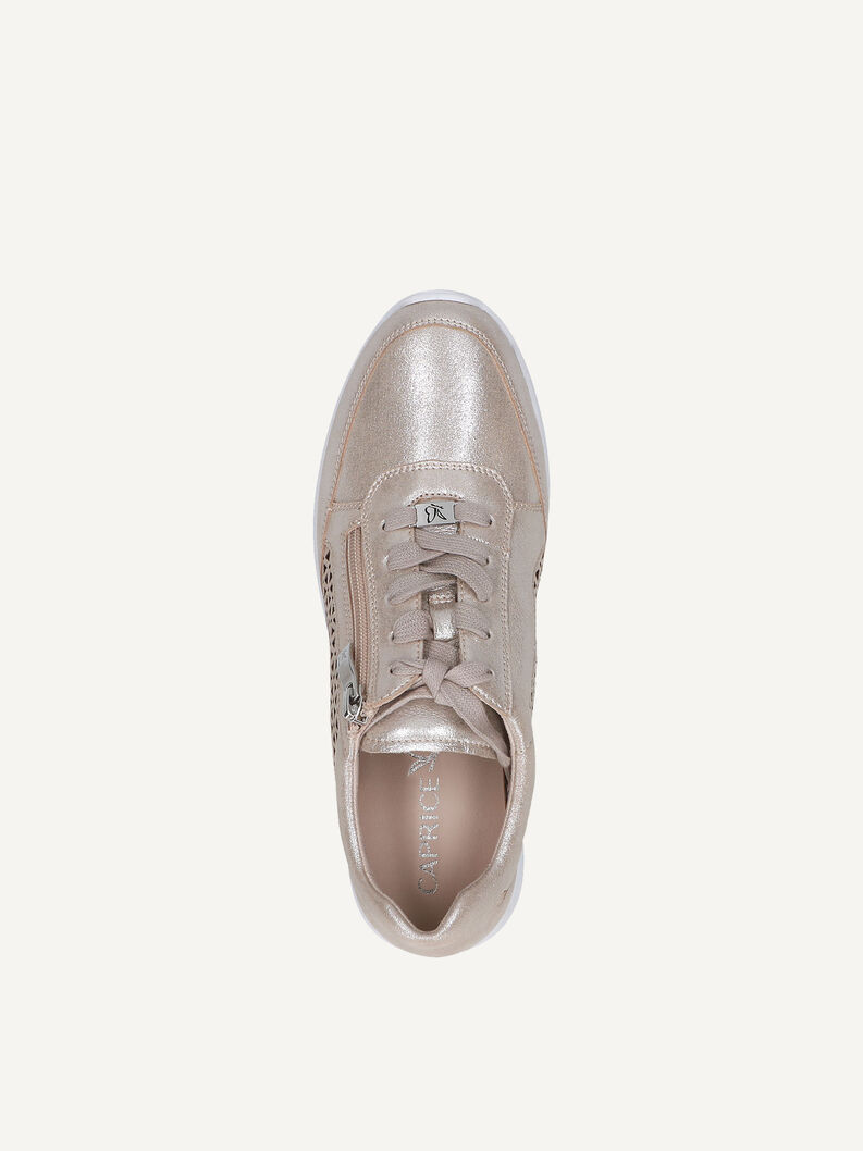 Ledersneaker - braun, TAUPE METALLIC, hi-res