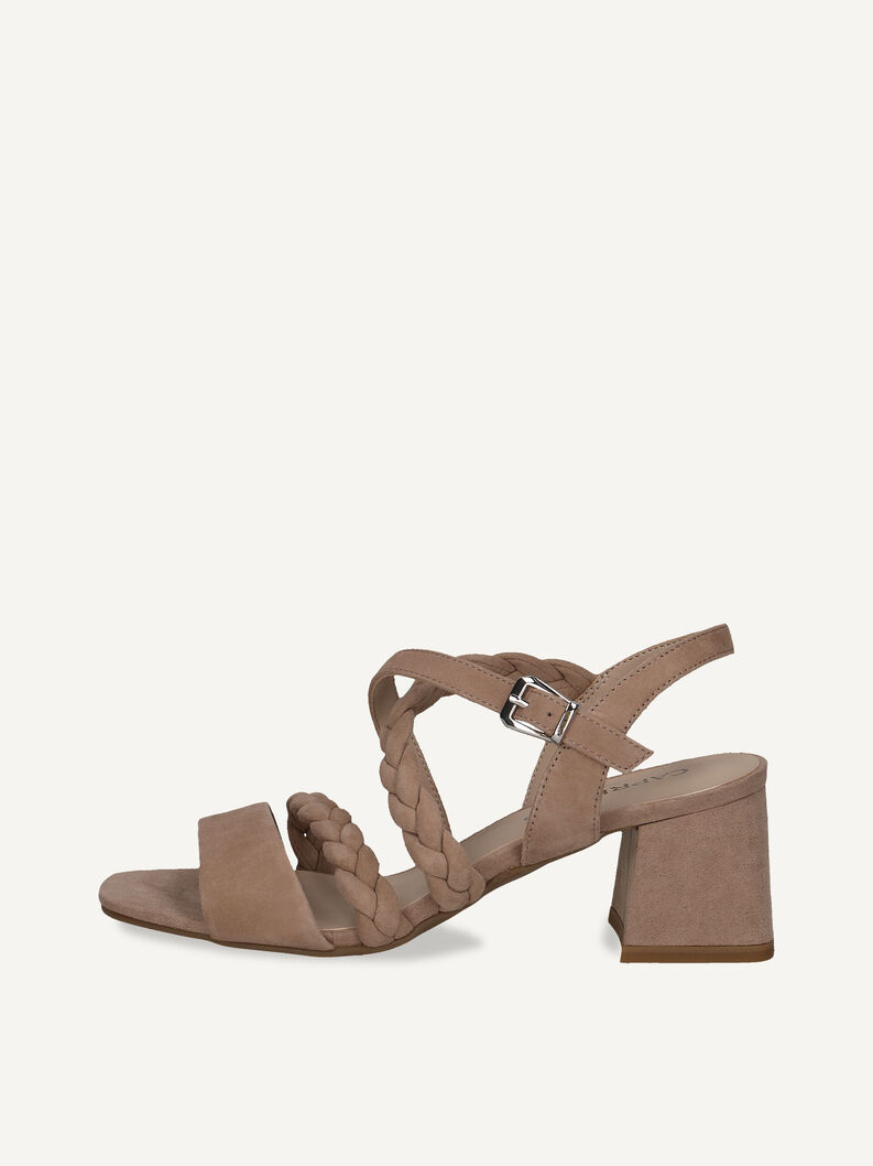 Ledersandalette - braun, BARK SUEDE, hi-res