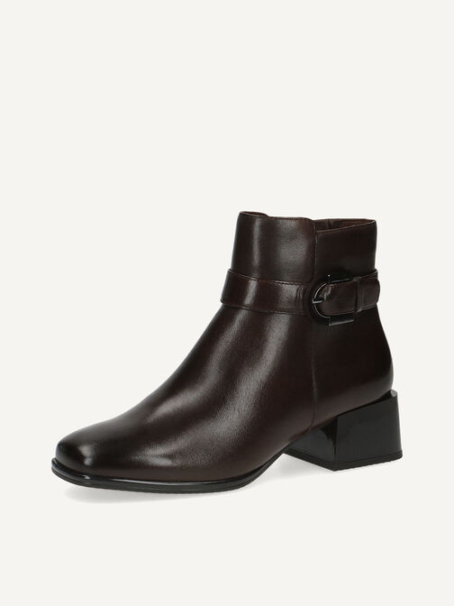 Lederstiefelette - braun, DK BROWN NAPPA, hi-res