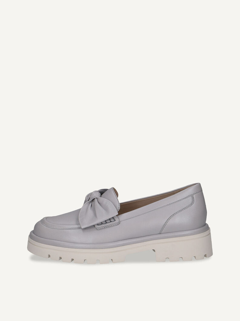 Lederslipper - blau, LT.BLUE PERL, hi-res