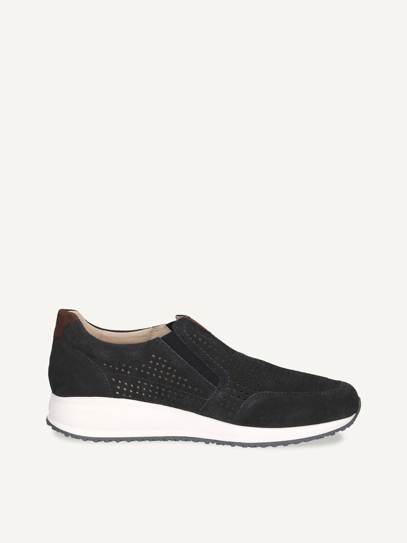 Lederslipper - blau, OCEAN COMB, hi-res