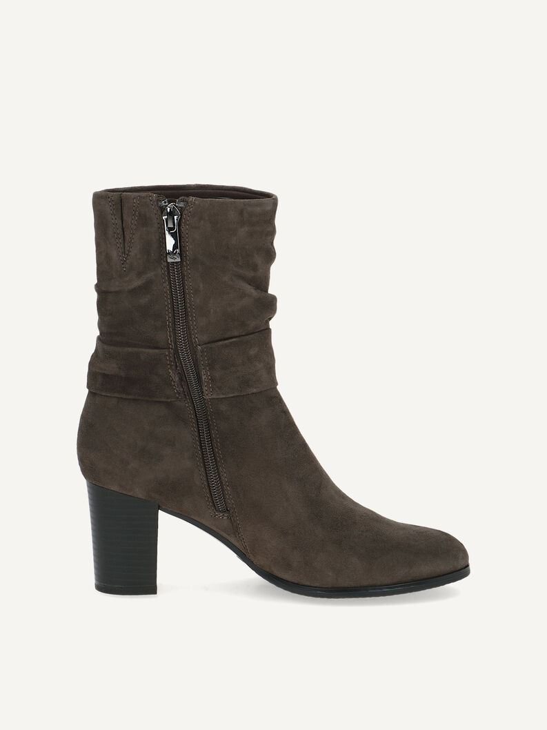 Lederstiefelette - grau, STONE SUEDE, hi-res