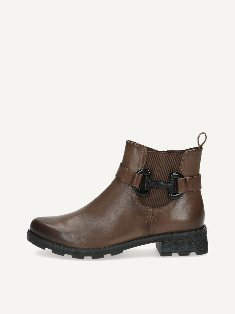 Lederstiefelette - braun, TAUPE NAPPA, hi-res