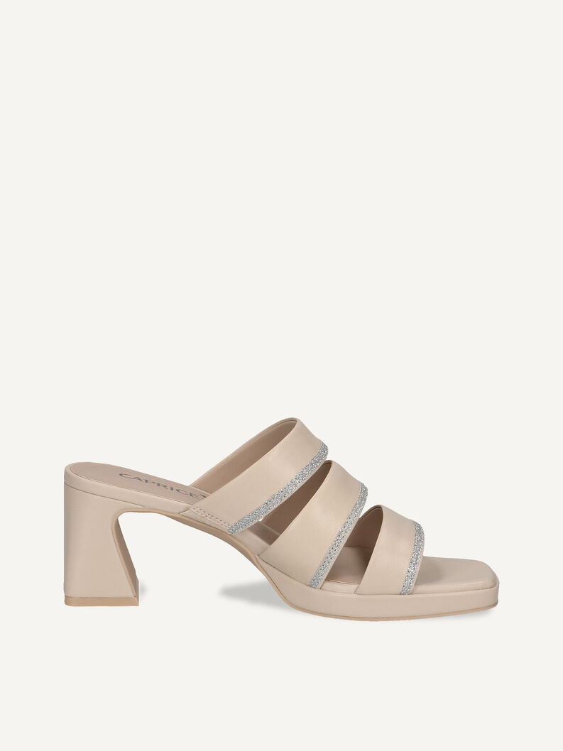 Lederpantolette - weiß, OFFWHITE NAPPA, hi-res