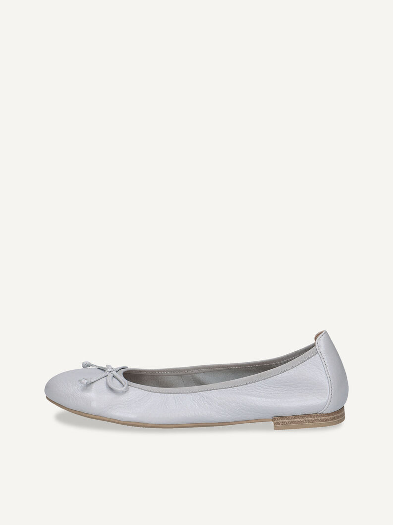 Lederballerina - blau, LT.BLUE PE.DEE, hi-res