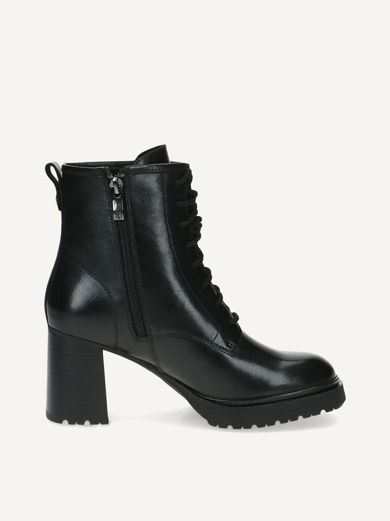 Lederstiefelette - schwarz Warmfutter, BLACK NAPPA, hi-res