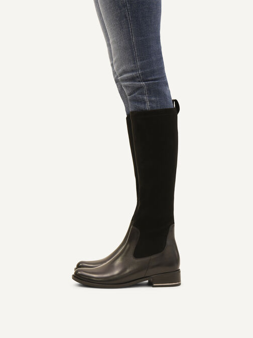 Lederstiefel - schwarz, BLACK COMB, hi-res