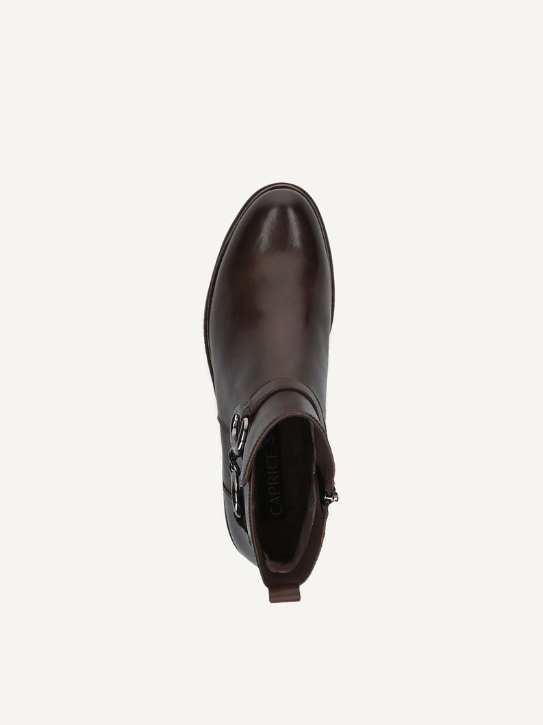 Lederstiefelette - braun, DK BROWN NAPPA, hi-res