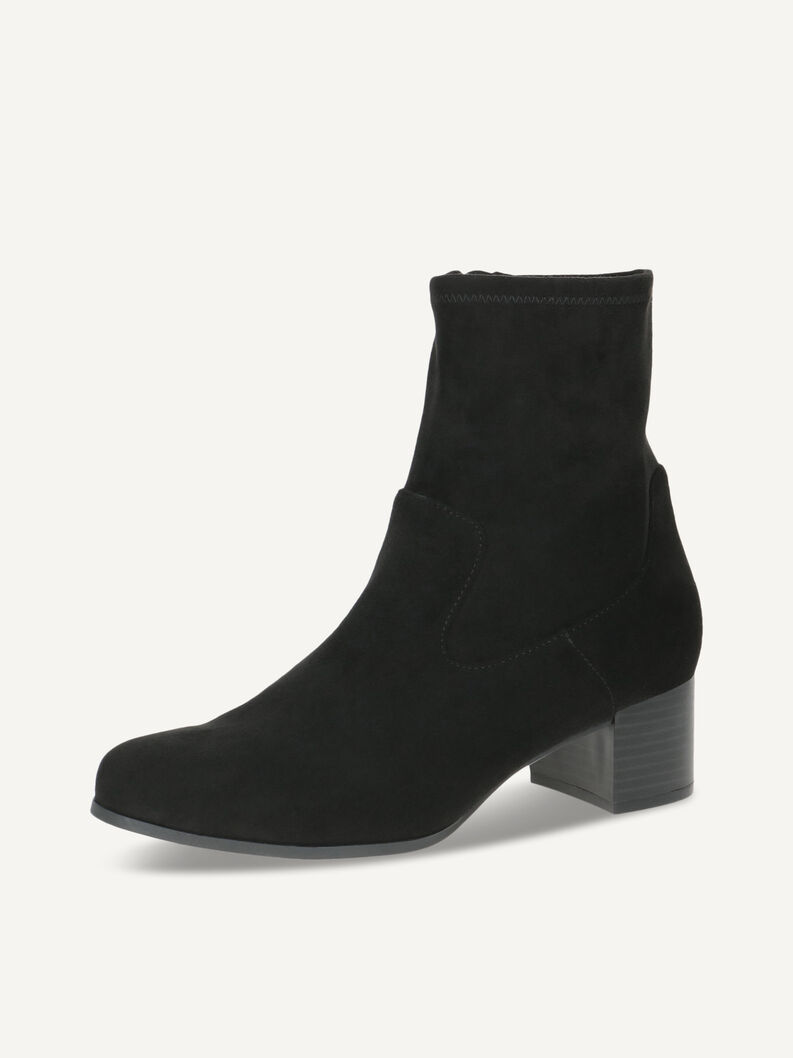 Stiefelette - schwarz, BLACK STRETCH, hi-res