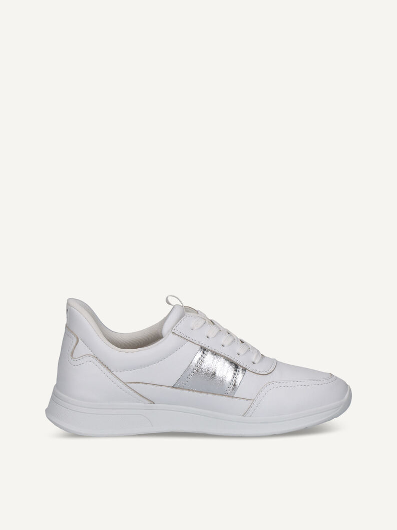 Sneaker, WHITE/SILVER, hi-res