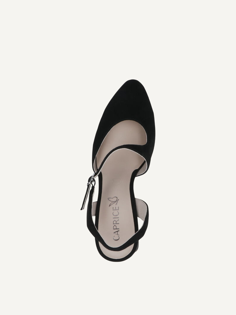 Slingpumps, BLACK SUEDE, hi-res