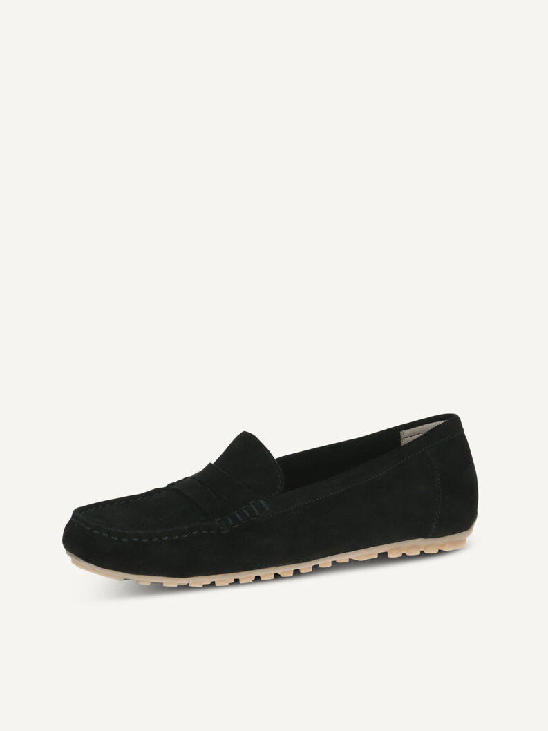 Moccassin, BLK DEER SUEDE, hi-res