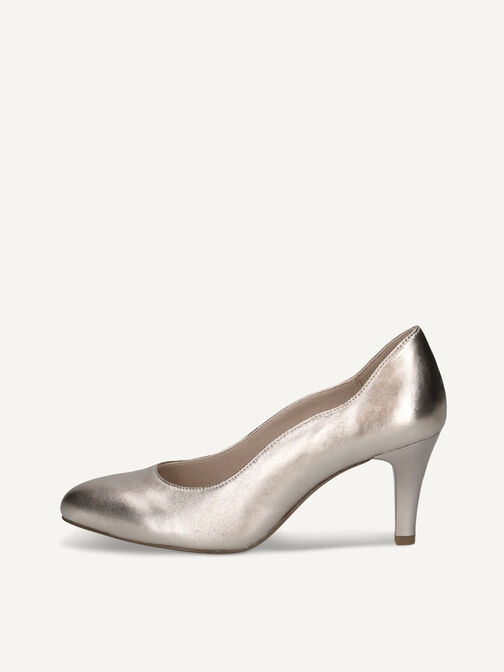 Pumps, TAUPE METALLIC, hi-res
