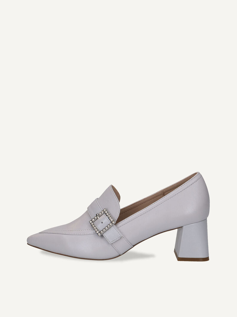 Lederpumps - blau, LT.BLUE PERL, hi-res