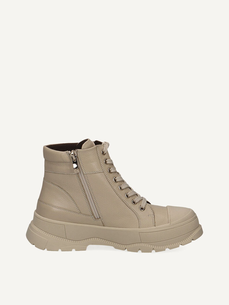 Lederstiefelette - weiß Warmfutter, ECRU NAPPA, hi-res