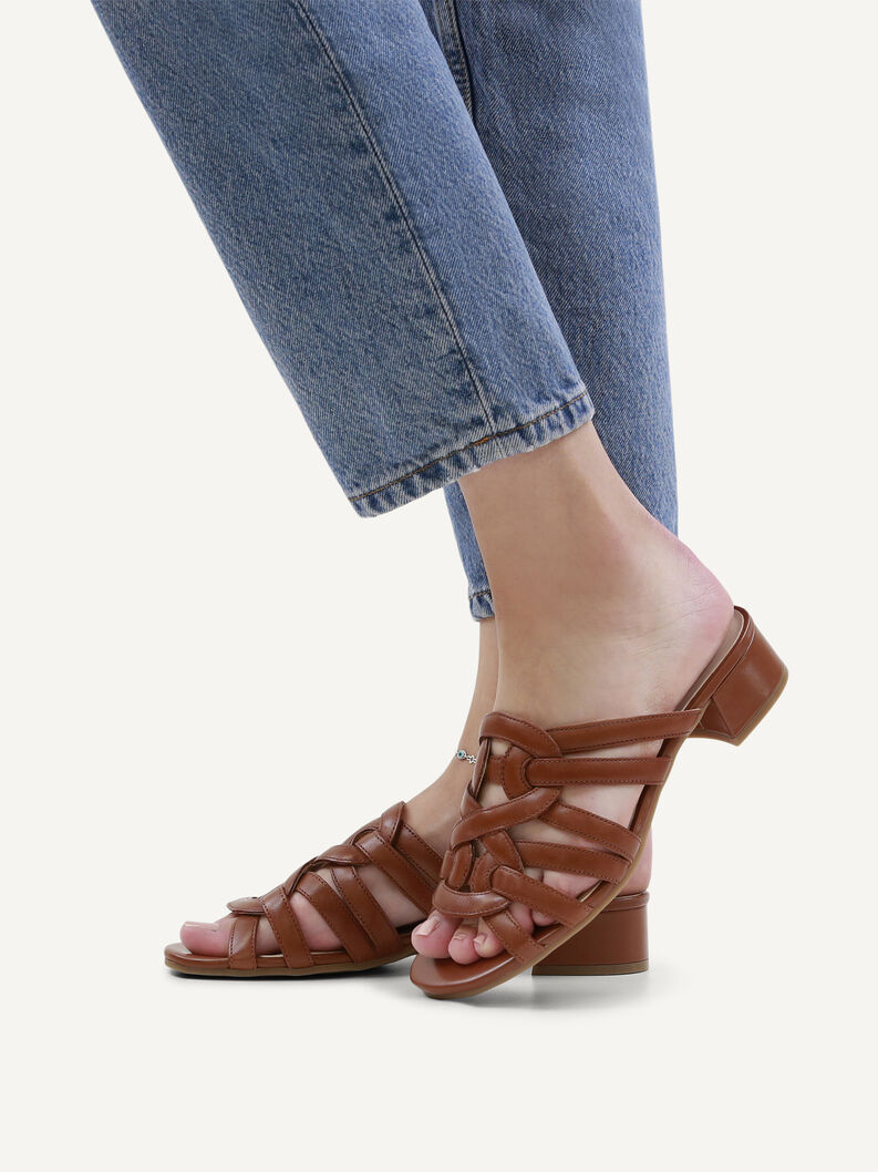 Pantolette, COGNAC NAPPA, hi-res