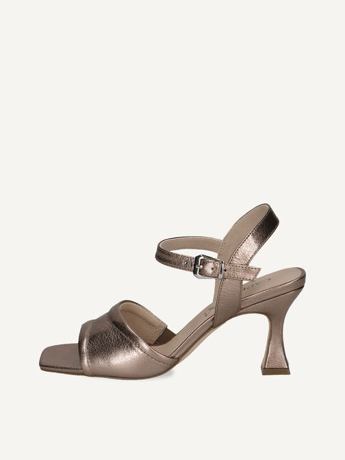 Sandale à talon, TAUPE METALLIC, hi-res