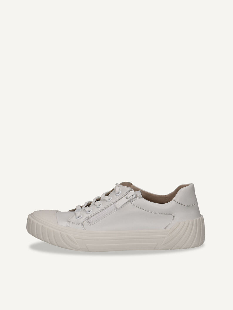 Ledersneaker - weiß, WHITE SOFTNAP., hi-res