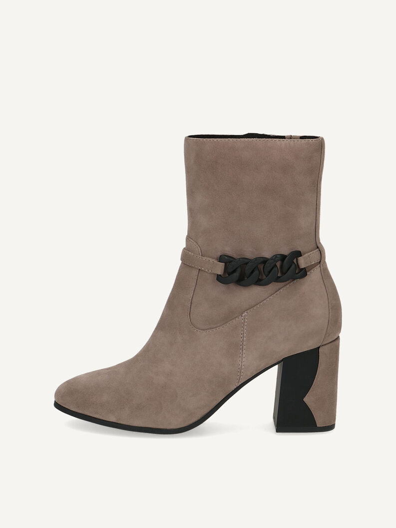 Lederstiefelette - braun, TAUPE SUEDE, hi-res