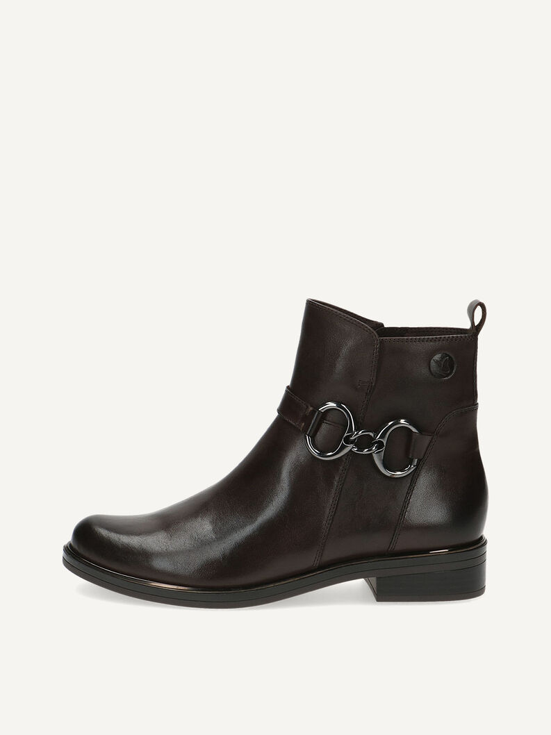 Lederstiefelette - braun, DK BROWN NAPPA, hi-res