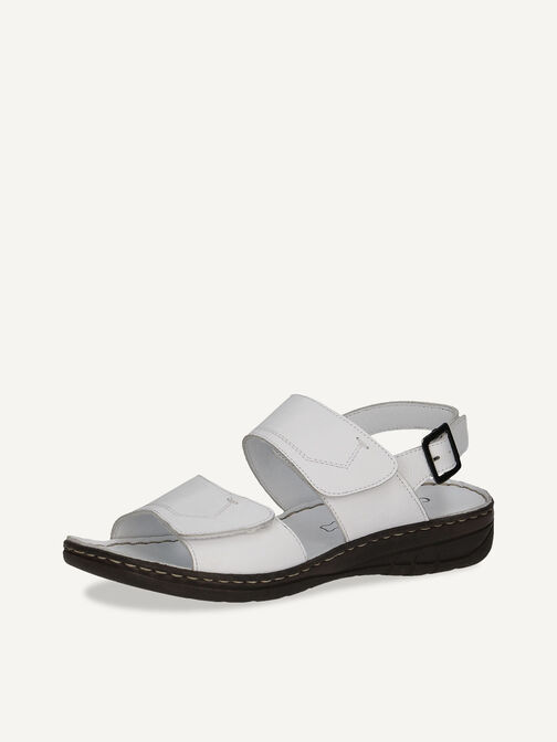 Ledersandalette - weiß, WHITE NAPPA, hi-res