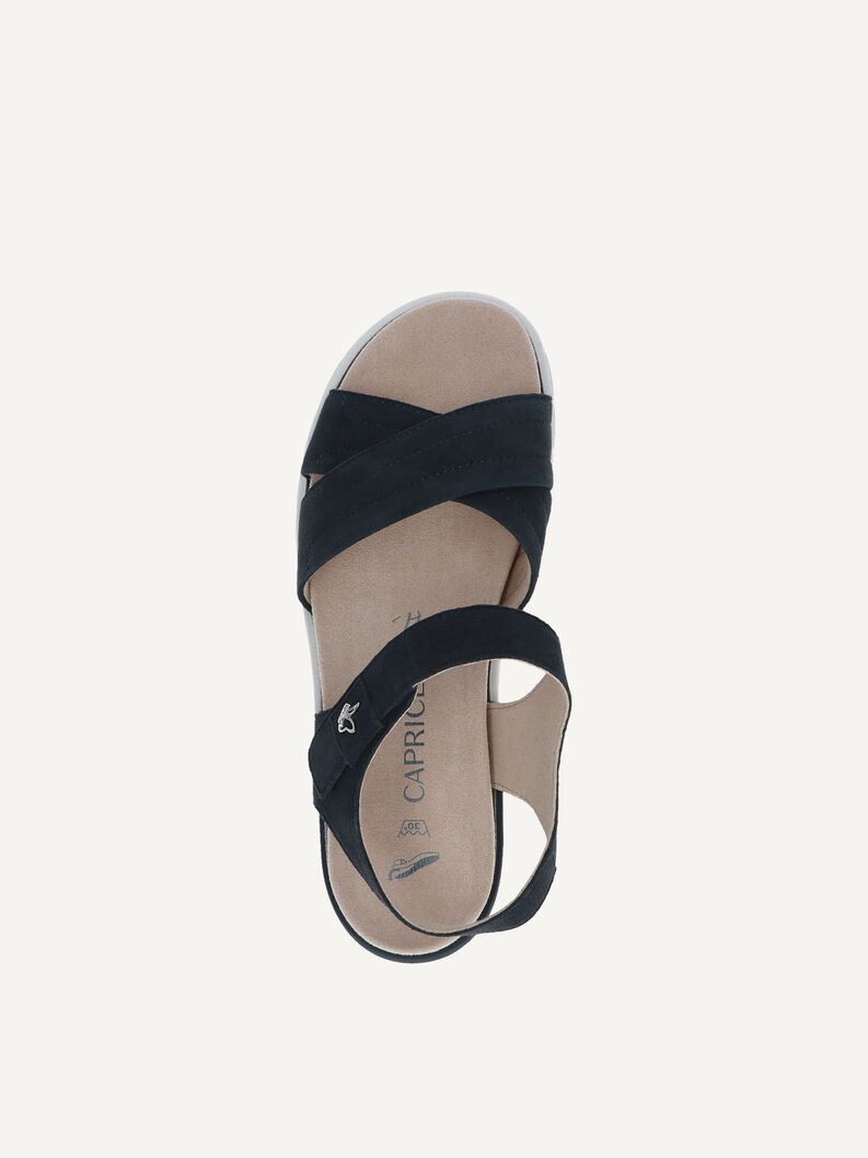 Ledersandale - blau, OCEAN SUEDE, hi-res