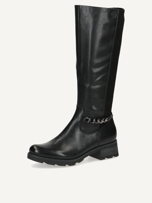 Lederstiefel - schwarz, BLACK COMB, hi-res