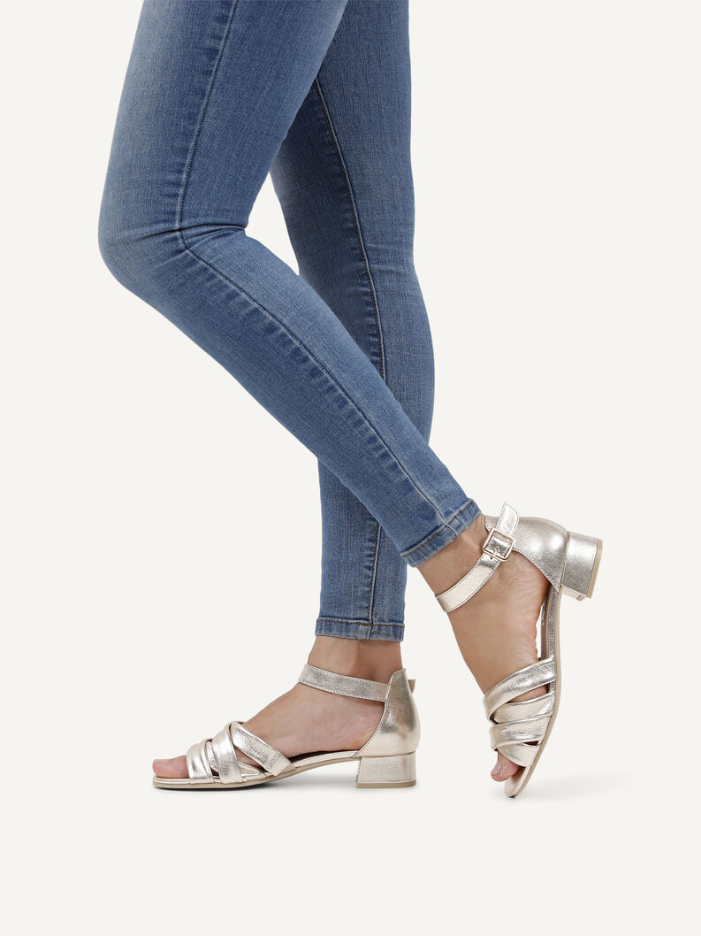 Sandalette, PLATIN METAL., hi-res