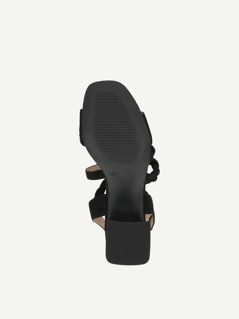 Ledersandalette - schwarz, BLACK SUEDE, hi-res