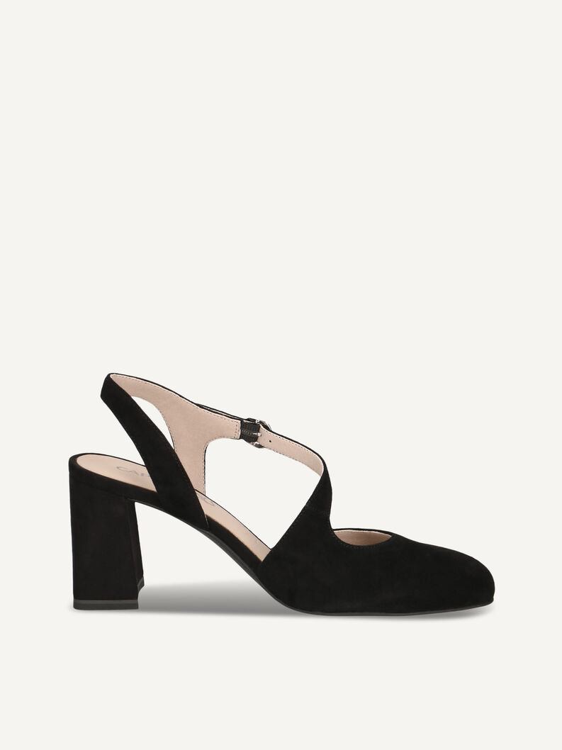 Slingpumps, BLACK SUEDE, hi-res
