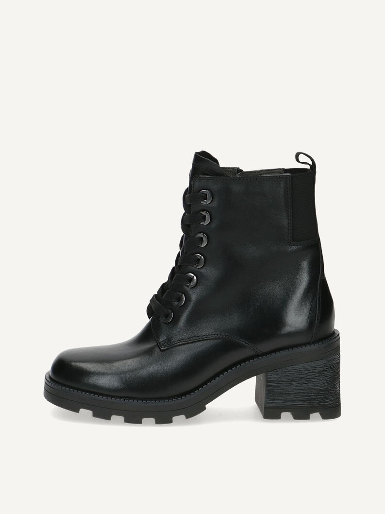 Lederstiefelette - schwarz Warmfutter, BLACK NAPPA, hi-res