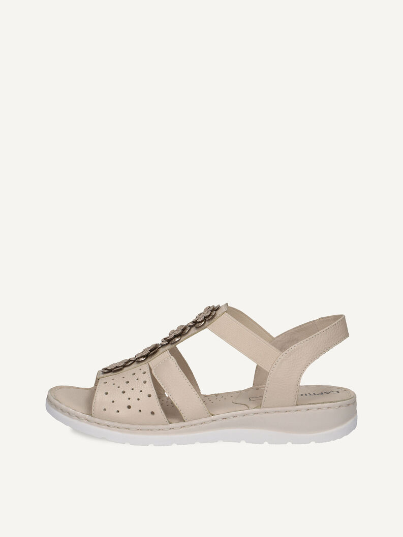 Ledersandalette - beige, BEIGE COMB, hi-res