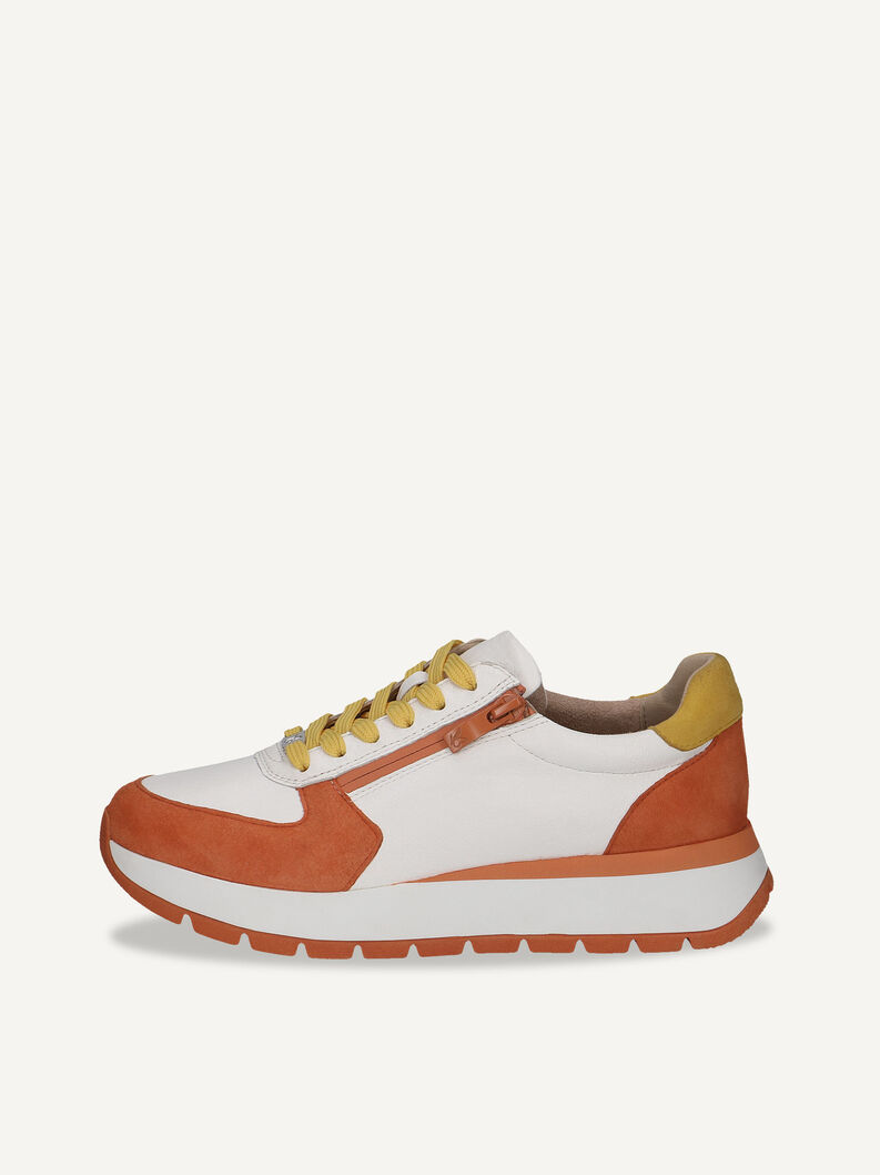 Basket en cuir - orange, ORANGE COMB, hi-res