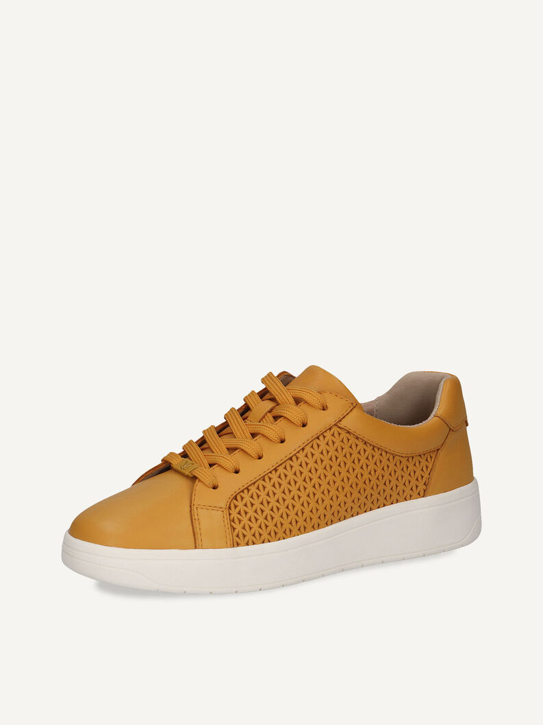 Ledersneaker - gelb, YELLOW NAPPA, hi-res