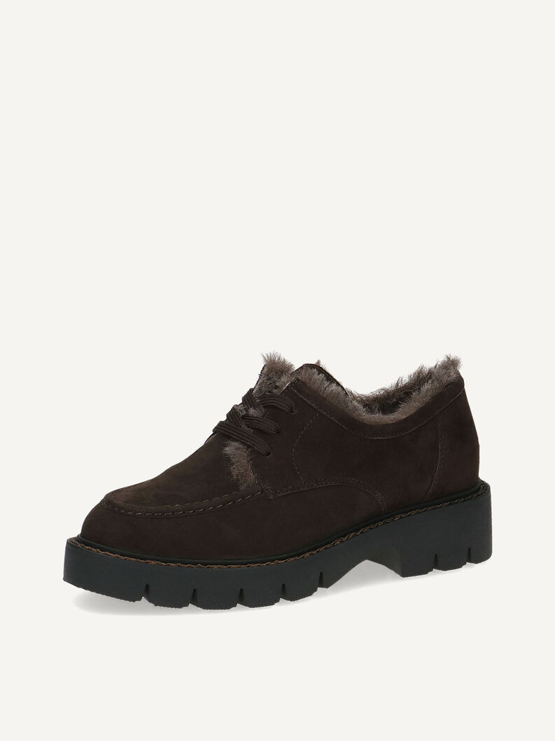 Lederslipper - braun, DK BROWN SUEDE, hi-res