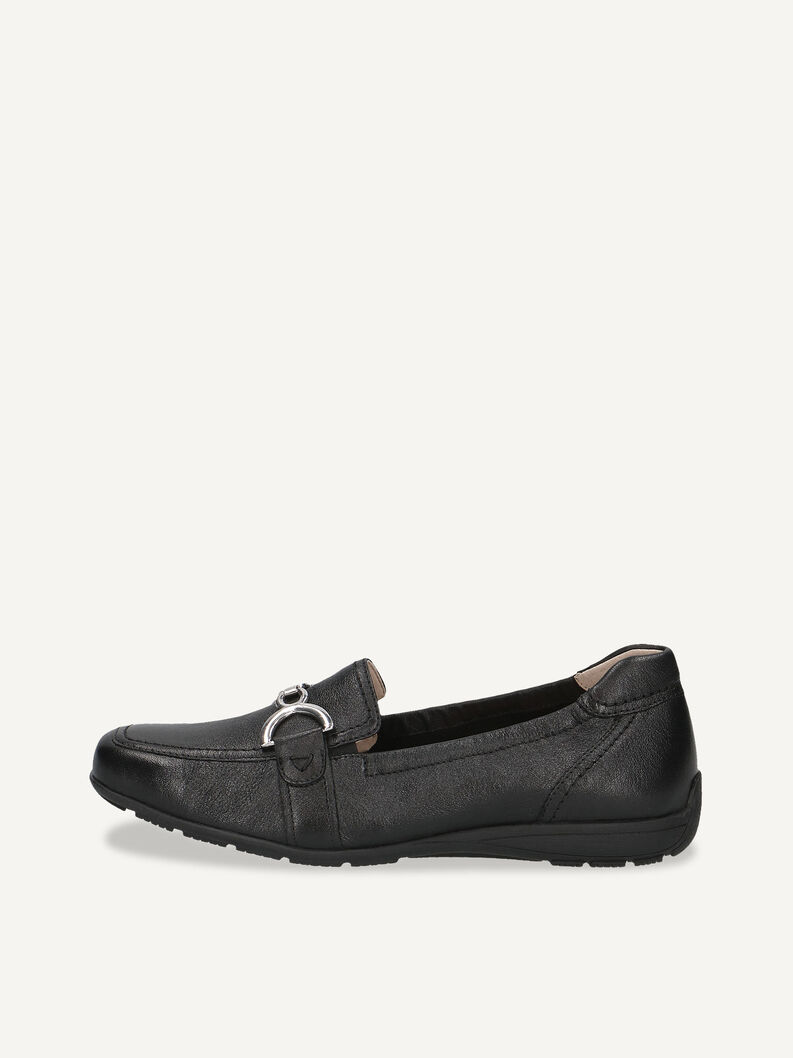 Ledermoccassin - schwarz, BLACK NAPPA, hi-res
