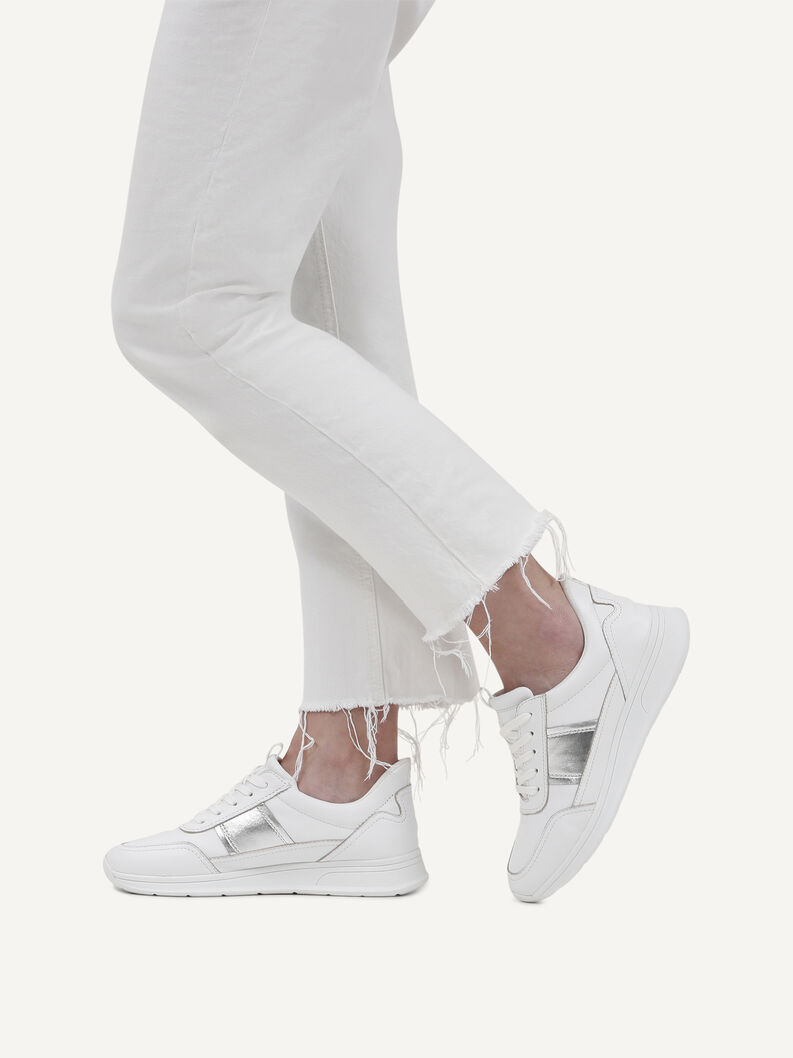 Sneaker, WHITE/SILVER, hi-res