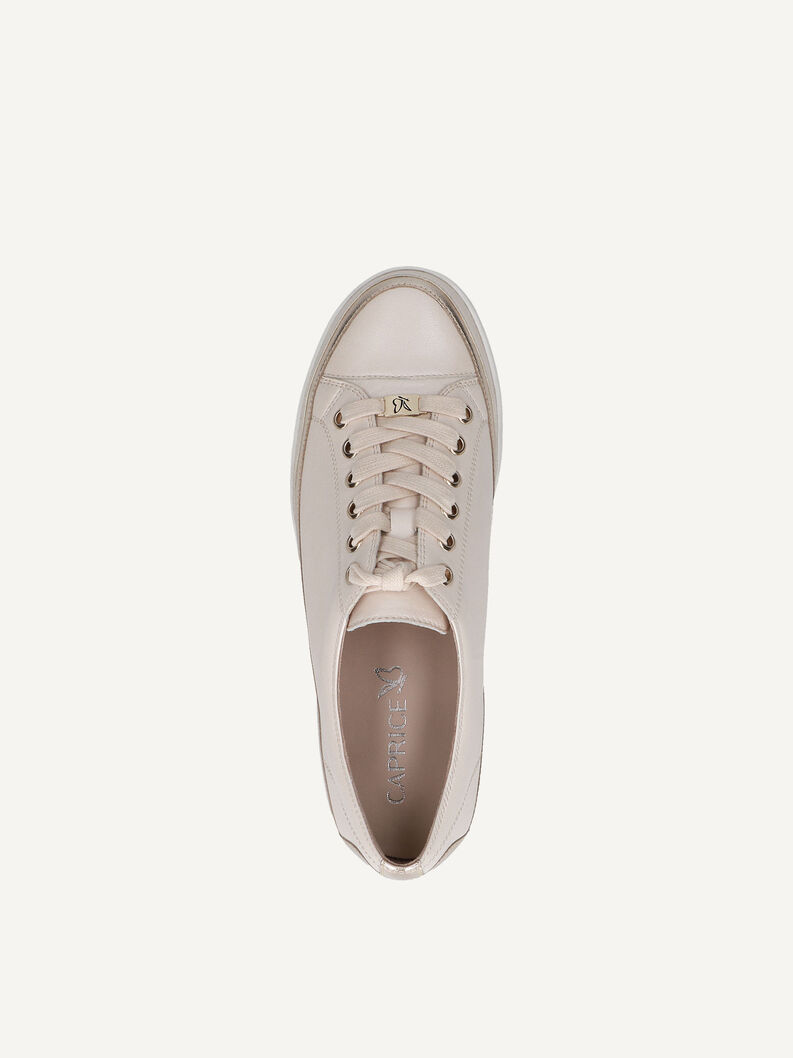 Ledersneaker - metallic, CREAM COMB, hi-res