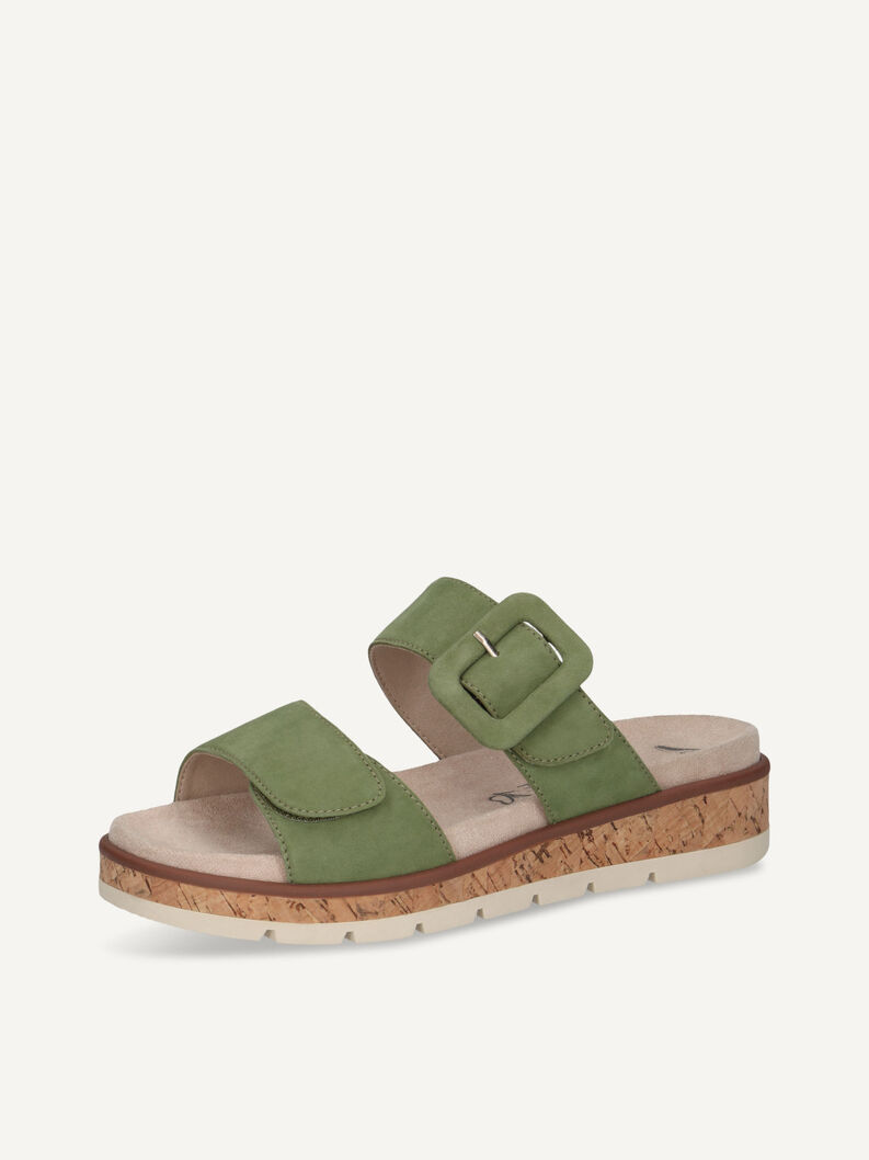 Slipper, GREEN SUEDE, hi-res