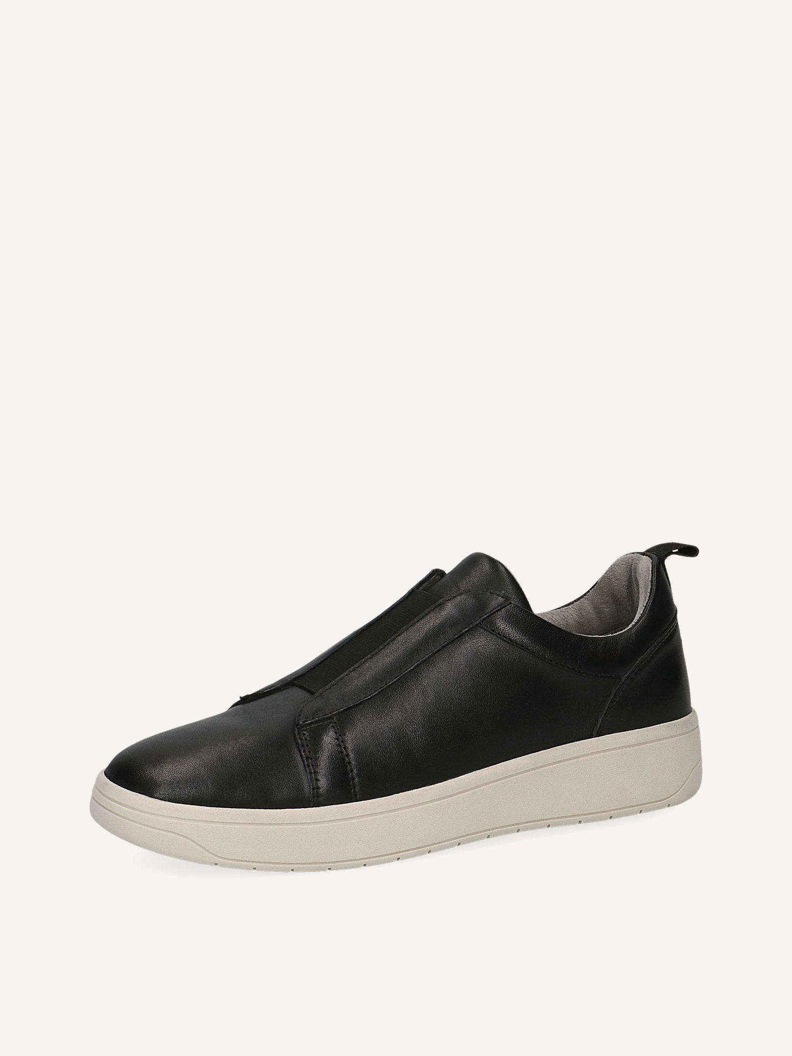 Leather slip deals on sneakers