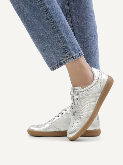 Sneaker, SILVER METAL., hi-res