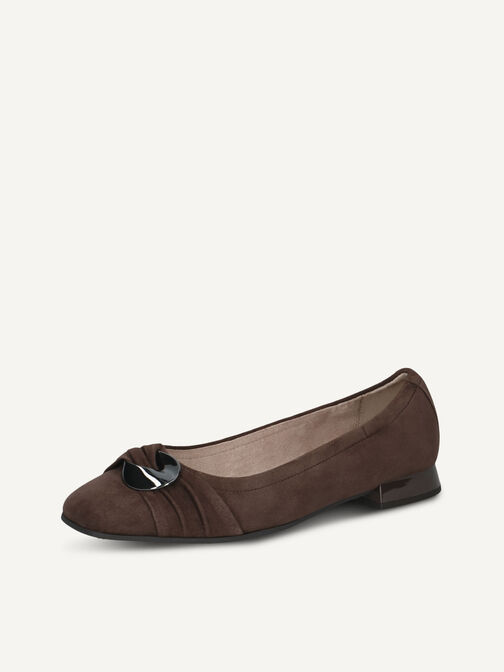 Ballerina, DK BROWN SUEDE, hi-res