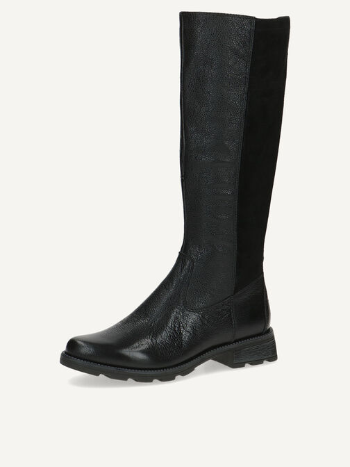 Lederstiefel - schwarz, BLACK COMB, hi-res