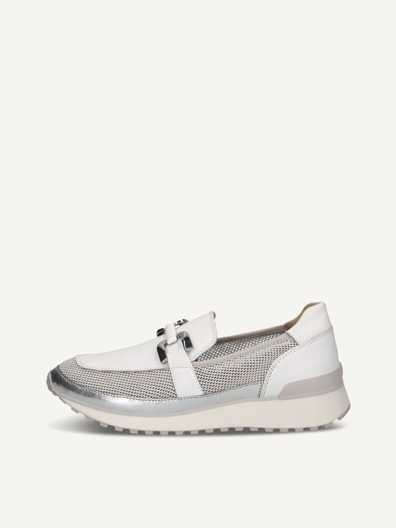 Sneaker, WHITE/SILVER, hi-res