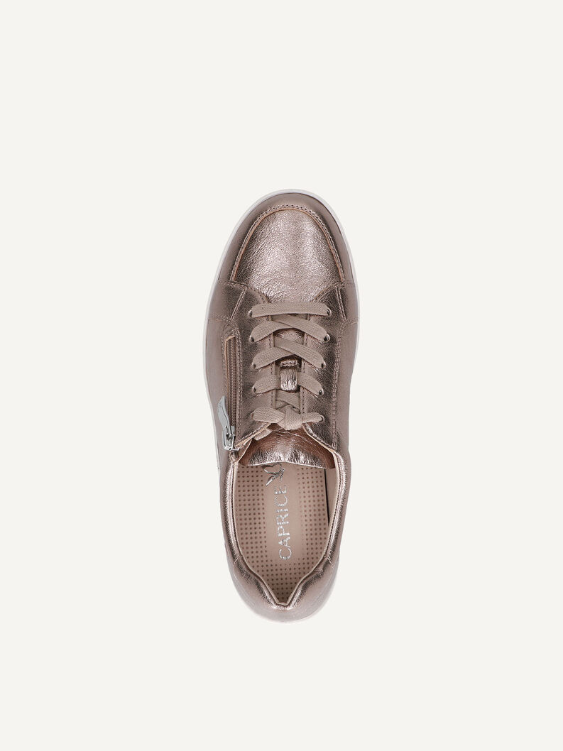 Ledersneaker - braun, TAUPE METALLIC, hi-res