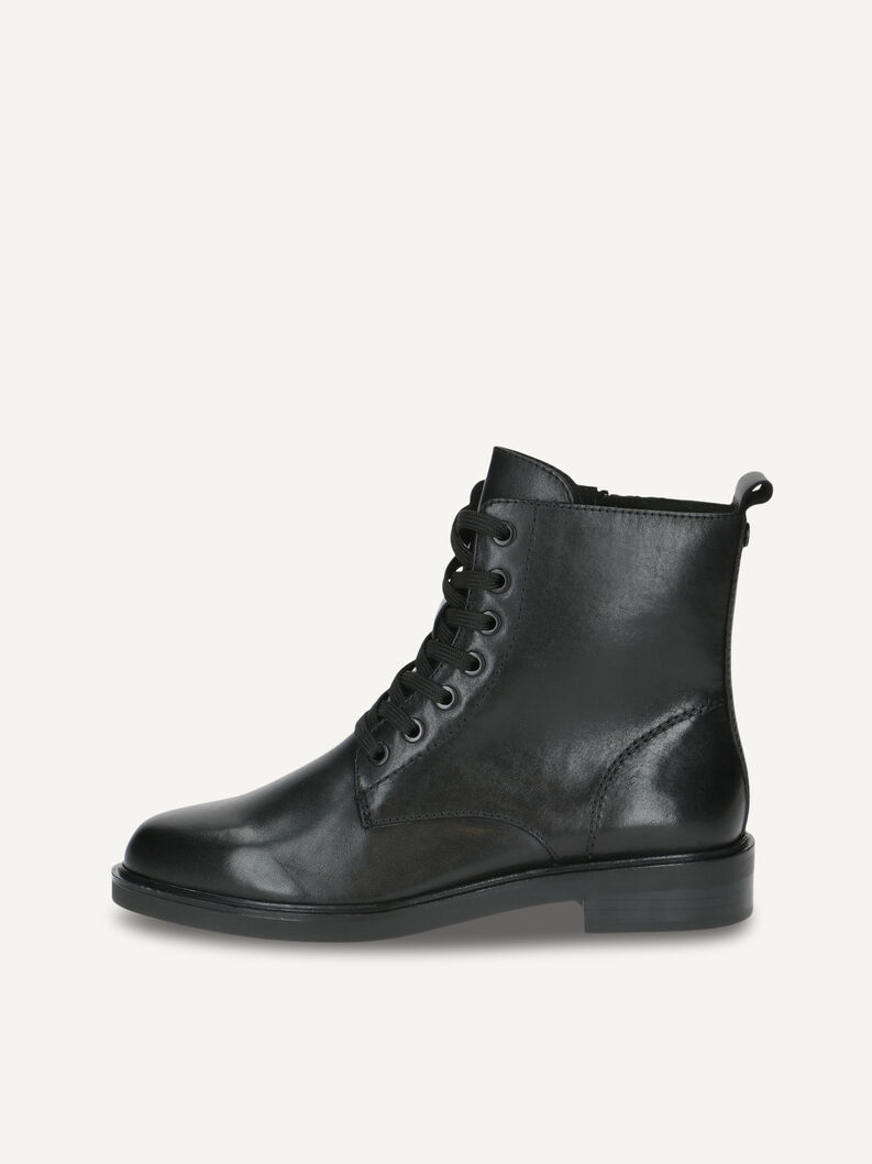 Lederstiefelette - schwarz, BLACK NAPPA, hi-res