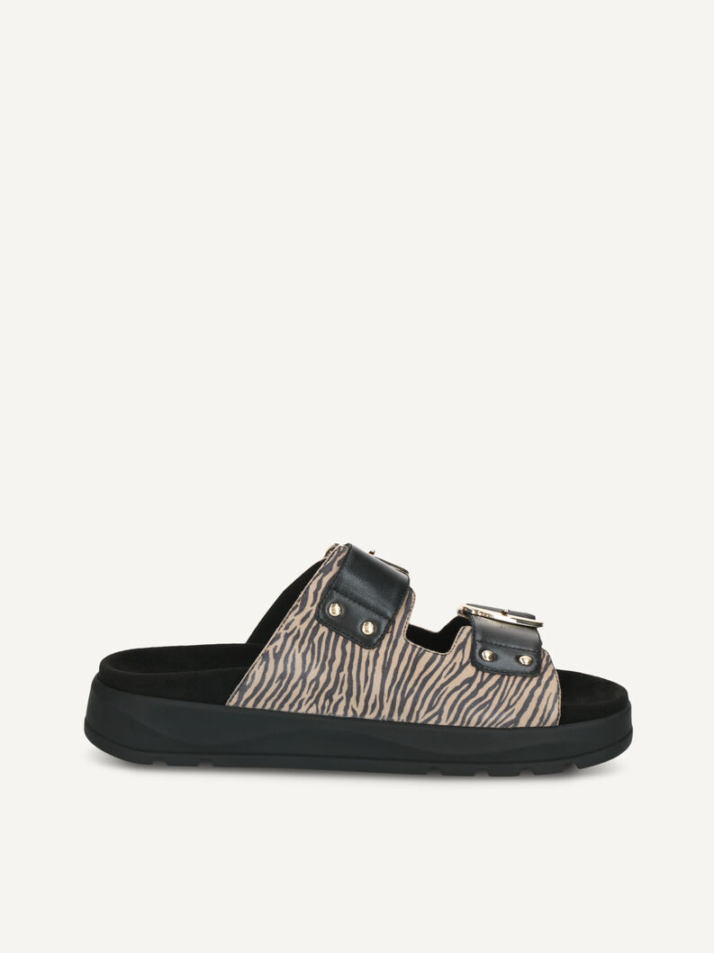 Pantolette, BEIGE ZEBRA, hi-res